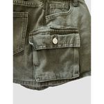 SheIn EZwear Women's Summer Solid Color Cargo Denim Skirt Army Green Size XS 2 Photo 3