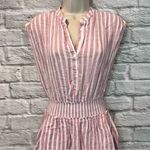 Rails Angelina Rose Stripe - Women’s XS Linen Blend Cap Sleeve Mini Dress Photo 4
