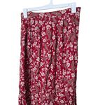 SAG HARBOR Red Patterned Floral Paisley Vintage Maxi Skirt Petite Small Red Size undefined Photo 1