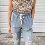 Boutique Denim Joggers Blue Size L Photo 0