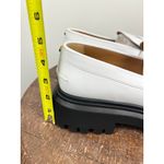 Maje NWT  White Leather Platform Loafers Chunky Sole Gold Detail Women Shoes 39 Photo 7