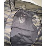 Gottex Studio Y Back Sports Bra Crop Top Olive Green & Black Zebra Small Photo 5