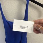 Vitamin A NWT  Womens L Alia One Piece Ribbed Swim Blue Vacation Festival Summer Photo 4