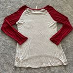Burgundy & Gray long sleeve shirt Size undefined Photo 1