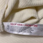 Free People  Beach Olivia Cream Sleeveless Rib Knit Button Down Mini Tank Dress M Photo 3