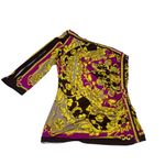 Cache One Shoulder Printed Pull-Over Blouse Top Photo 2