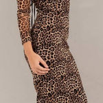 Salty  women’s leopard print dress size small adjustable straps on the back Photo 0