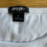 Nasty Gal Women Cowboy Boot Tank Top SZ XL Rodeo Western Cowgirl Festival White Photo 3