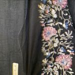 Simply Noelle black embroidered floral shawl (wrp2018-blk) new one size Photo 8