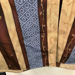 Maggie Sweet Kimono Collect Vest 3X Boho Stripe Sleeveless USA Made Retro Hook‎ Brown Photo 5