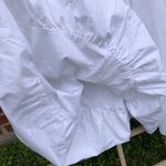 J.Crew Fitted Knit Dress with Poplin Skirt In White Bubble Hem Midi Dres… Photo 14