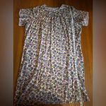 Vermont Country Store Purple Flower and Iris Nightgown with Lace Trim, Size 3X Photo 1