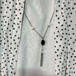 Croft & Barrow  Polka-dot  Button-Up W/Built-in Cami and necklace NWT Petite SML Photo 15