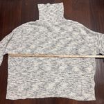 Offline By Aerie Multi Knit Cotton Turtleneck Sweater Size Medium White Photo 3