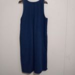 Amilano Collection M Cottagecore Denim Jumper Embroidered Dress Blue Size M Photo 3