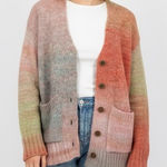 Elan Ombre Tie Dye Knit Cardigan Sweater Size S Photo 0
