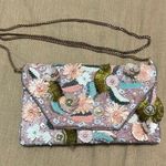 Lulu's Pink and Green Floral Clutch Photo 0