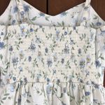 Old Navy Linen Blend Blue Flower Jumpsuit Photo 6