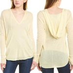 Brochu Walker  Cashmere Cream Lowe Lightweight Hooded Semi-Sheer Sweater Small Photo 1
