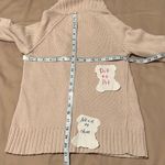 J.Crew  size XS cream long sleeve angled zip front floppy collar cardigan GUC Photo 5