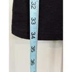 Heart soul Heart & Soul Black Midi Crochet Short Flutter Sleeve Dress Size L Scoop Tie Back Photo 4