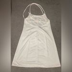 Nike  Athletic Tie Back Size Medium Cream Mini Dress Photo 3