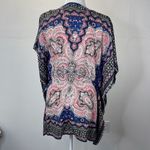 Oasis  Duster Kaftan Paisley printBoho Beach Cover Top size Small Photo 6