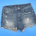 EXPRESS  Women's Blue Denim Shorts Photo 0