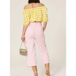 Color Me Courtney Kris Top Yellow Gingham Off Photo 1