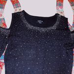 Bebe Cold Shoulder Rhinestone Dress Photo 3