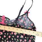Betsey Johnson Lounge Cami Top Size S Black Pink Coquette Fairy Feminine Photo 7