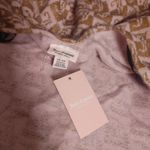 Juicy Couture Shawl Wrap Cover Up Beige Pink Logo Monogrammed Fringe Soft Blend Photo 9