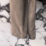 Vince Drape Suede Leather Jacket in Grey Photo 5