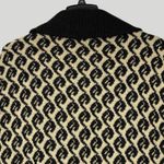 VTG 80s Bonnie Lee Mohair Wool Blend Cocoon Coat Duster Oversized Geometric Knit Black Size XL Photo 7