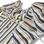 Blue Island  Striped Blue White Gold Swim Cover Up - Size Large Photo 3