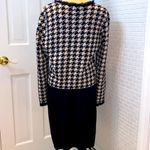 Sutton Studio Black and White merino wool knit Jacket and black skirt. Size LP. Photo 2