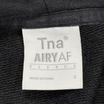 TNA Aritzia Airyaf Women Fleece Crop Hoodie Black Size 2 XS Boxy Sweatshirt Photo 5