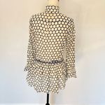 Anthropologie Fumblin Foe Distressed Rustic Polka Dot Ruffle Blouse Size S Multicolor Photo 5