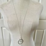 Loft Outlet silver tone circle pendant necklace Photo 1