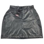 Ci Sono  Size Medium Black Faux Leather Vegan Mini Skirt Party Going Out Club‎ Photo 0