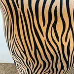 Nasty Gal 14. Zebra Print Cowl Neck Swim Coverup - Brown and Black Size 6 Photo 9