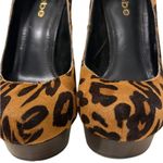 Bebe Animal Print Platform Heels Size 7 Photo 3