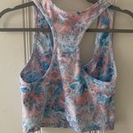 Blue Pink Tie Dye Racerback Sports Workout Bra L Multiple Size L Photo 1
