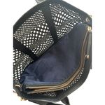 Cole Haan Braided Black Leather Satchel Crossbody Bag Photo 11