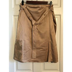 ETCETERA Women's Gold Fully Lined Godet Flare‎ Skirt Back Zip Belt Sz:10 NWOT Photo 1