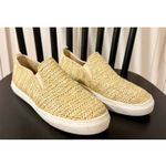 Nicole Miller raffia tan slide flats size 6 Photo 1