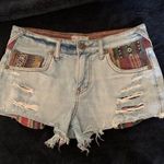 Free People Boho Sarape Denim Shorts Size 27 Photo 5