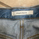 PacSun Women’s Blue Ultra High Rise Vintage Button Fly Denim Cut-Off Shorts 26 Photo 2