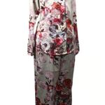 Vintage Y2K Gilligan & O’Malley Floral Silky Pajama Set Womens Med Purple Photo 1