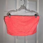 Forever 21 NWT Neon Pink/Coral Lace Bandeau Crop Top size 3X Photo 0